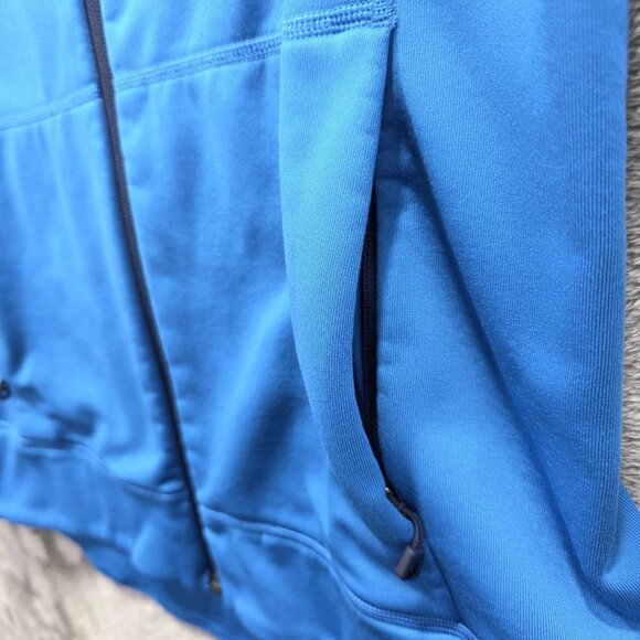 Patagonia Hoodie Jacket Womens Medium Blue Polartec Power Stretch Zip Fleece - Picture 6 of 11
